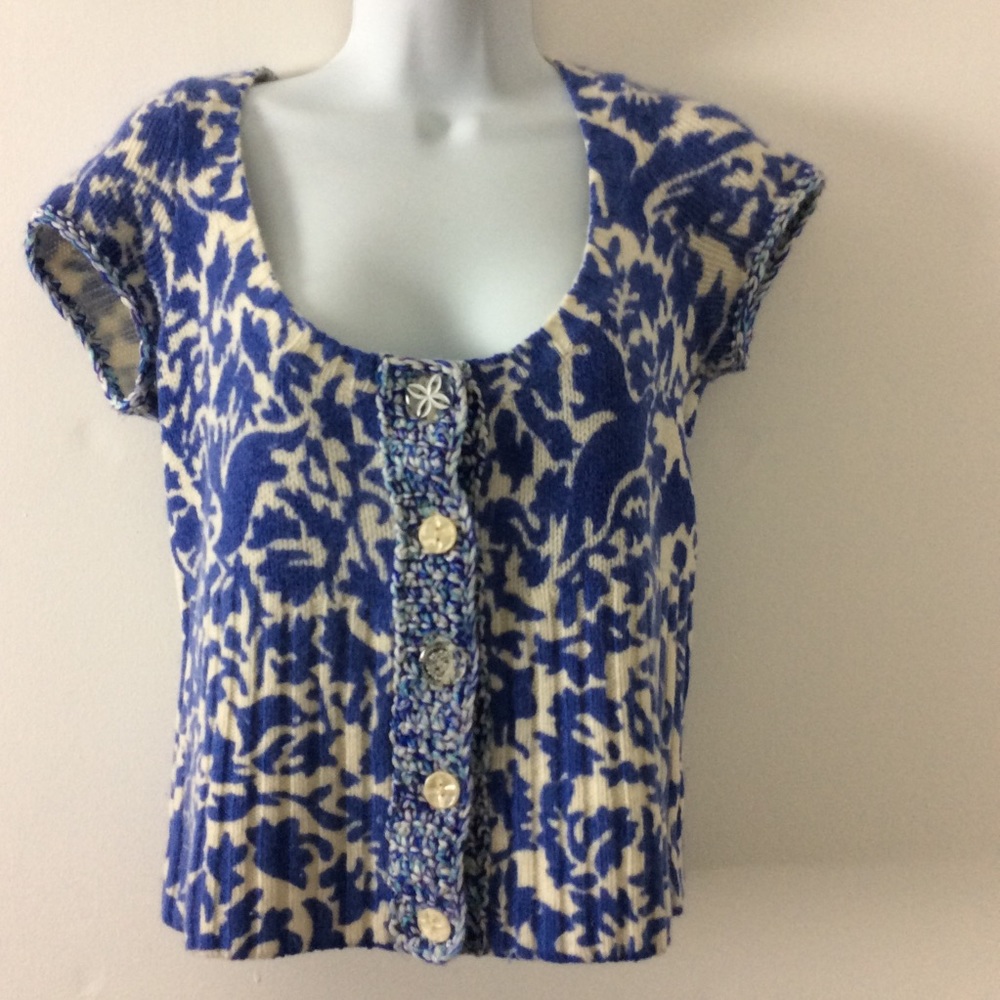 Free People Women’s Sweater Medium Short Sleeves